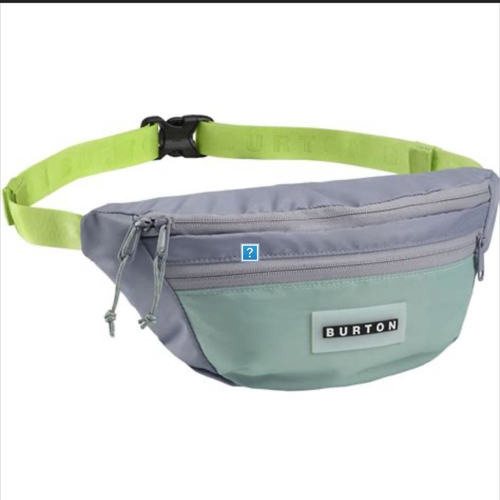 Authentic Burton Nerka Hip Pack (Fanny Pack) in grey and neon green